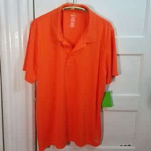 Nordictrack polo t-shirt, orange, XXL. New